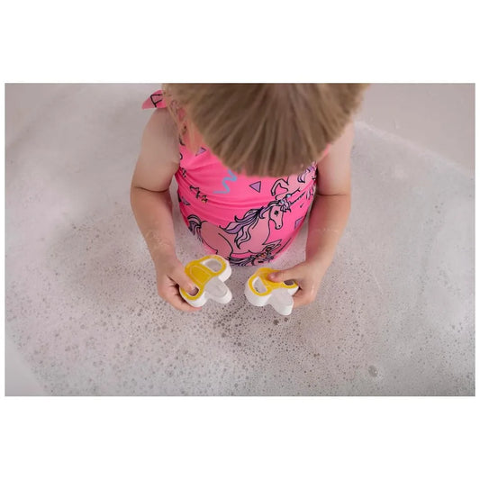 Matchstick Monkey Bathtime Sinking And Floating Toys - Banana/Leaf