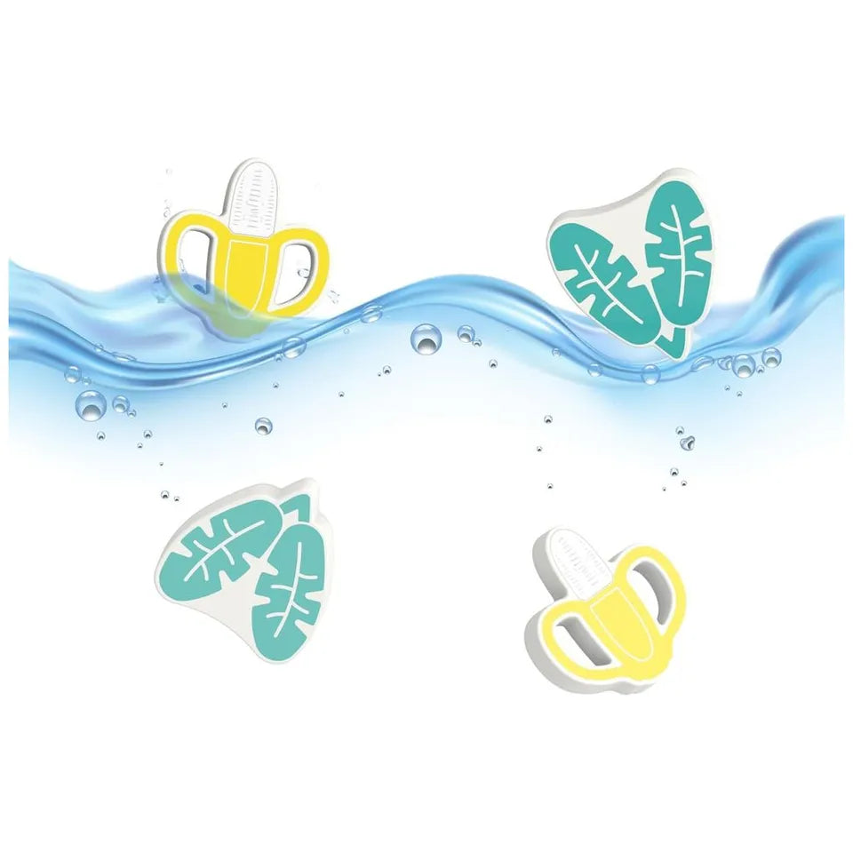 Matchstick Monkey Bathtime Sinking And Floating Toys - Banana/Leaf