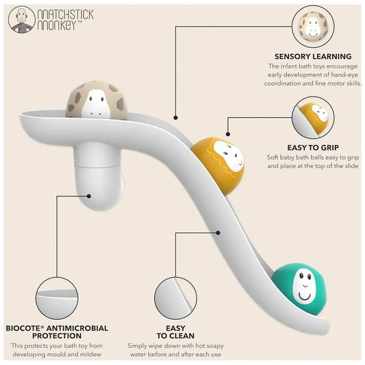 Matchstick Monkey Bathtime Slide Set