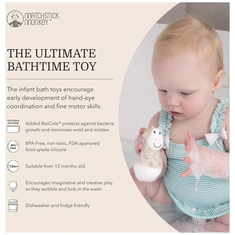 Matchstick Monkey Bathtime Wobblers - Lion/Giraffe