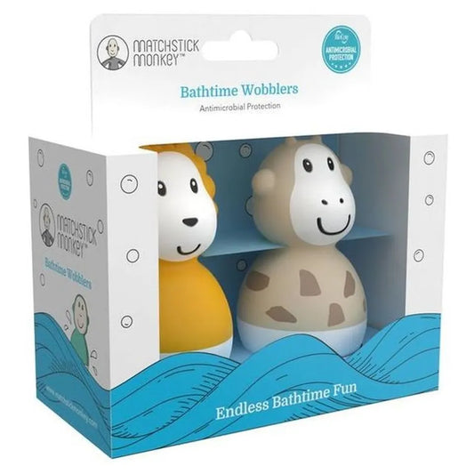 Matchstick Monkey Bathtime Wobblers - Lion/Giraffe