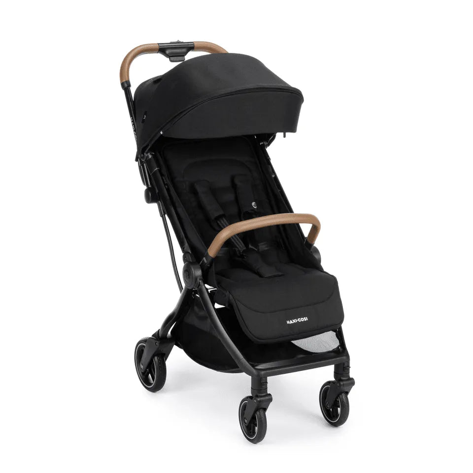 Maxi-Cosi Eva 3 Auto Fold Stroller Essential Black Champagne
