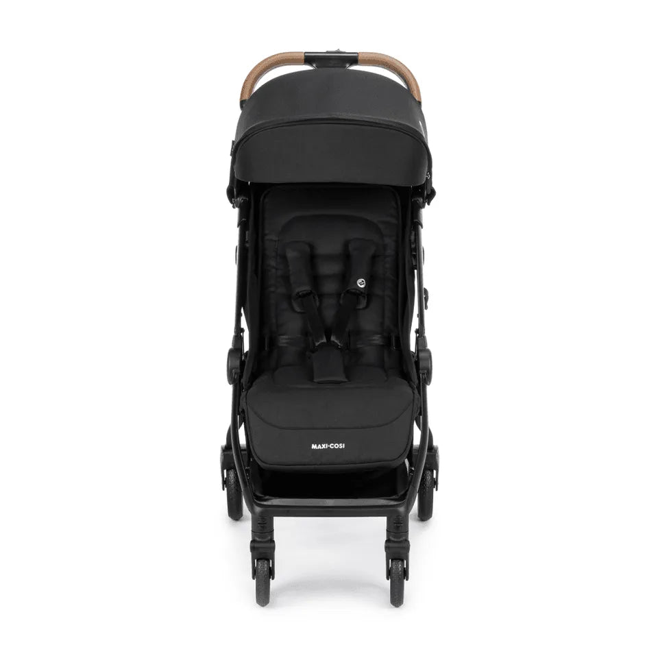 Maxi-Cosi Eva 3 Auto Fold Stroller Essential Black Champagne