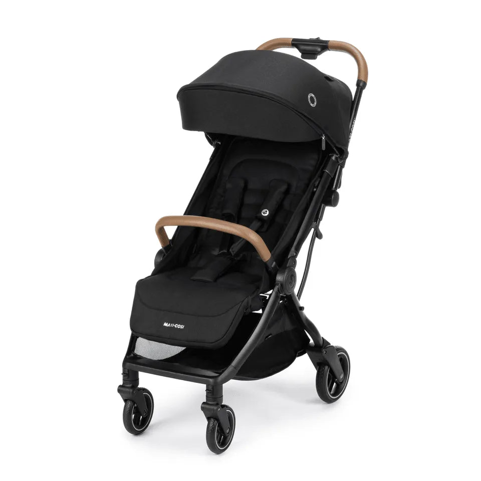 Maxi-Cosi Eva 3 Auto Fold Stroller Essential Black Champagne