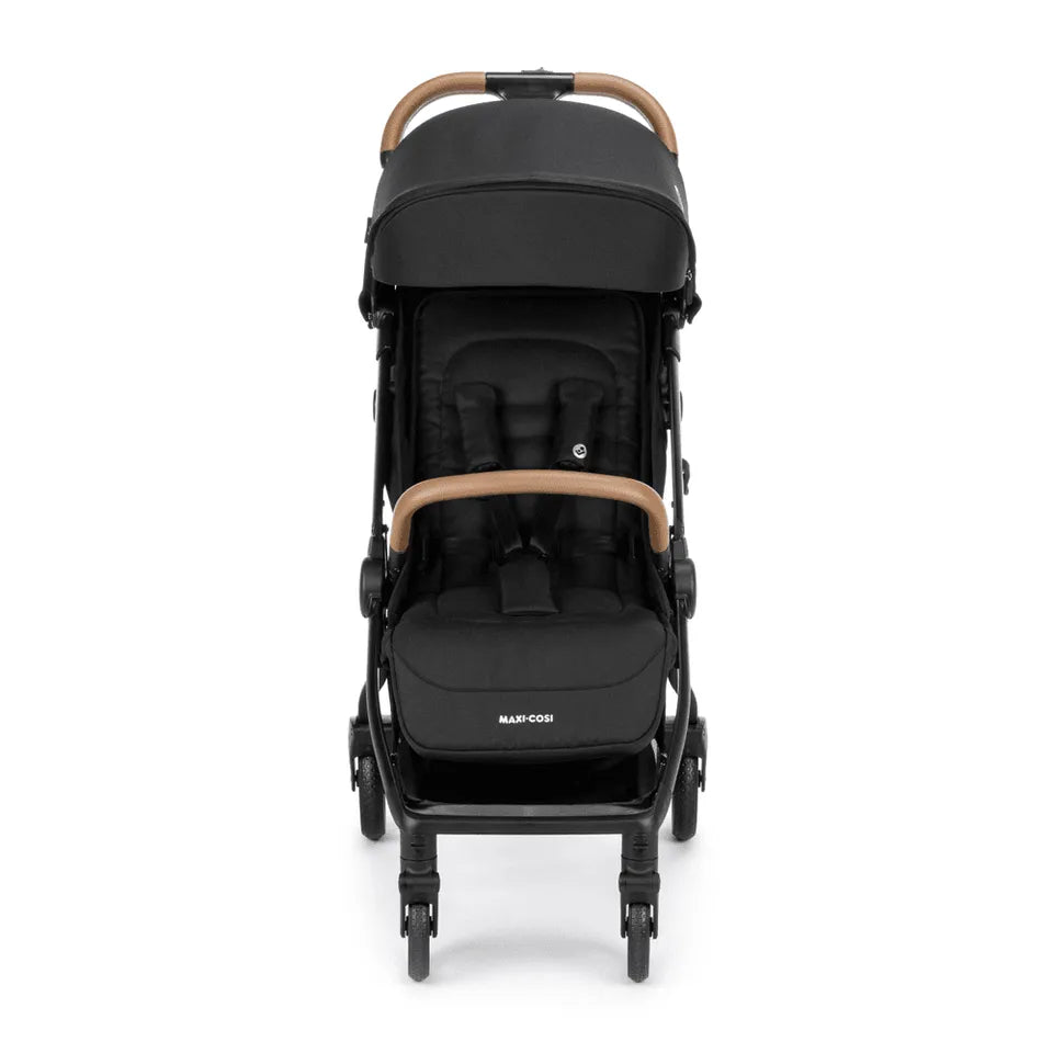 Maxi-Cosi Eva 3 Auto Fold Stroller Essential Black Champagne