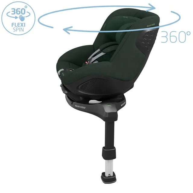 Maxi Cosi Mica 360 Pro I-Size Car Seat with Base - Authentic Green