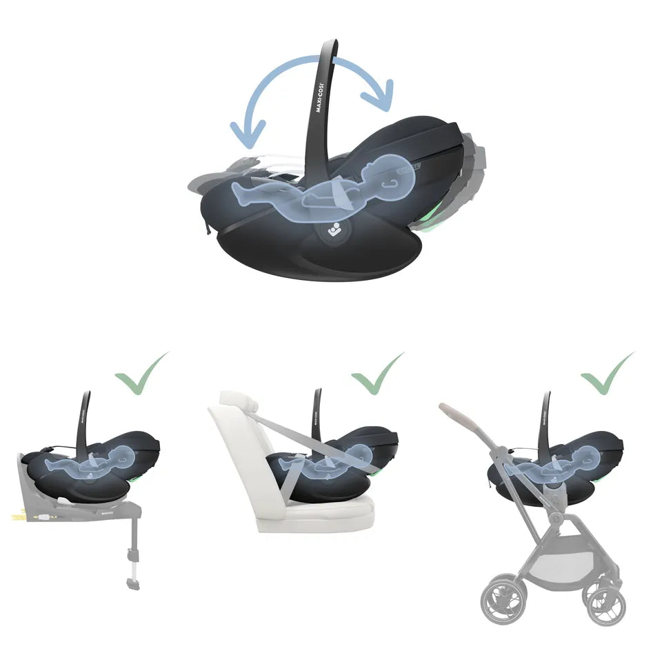 Maxi-Cosi Pebble Pro² Baby Car Seat - Essential Graphite
