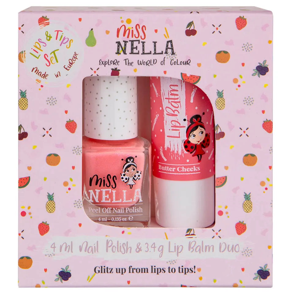 Miss Nella Butter Cheeks Lip Balm & Nail Polish