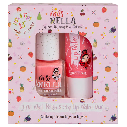 Miss Nella Butter Cheeks Lip Balm & Nail Polish