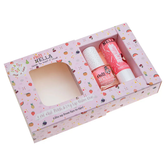 Miss Nella Butter Cheeks Lip Balm & Nail Polish