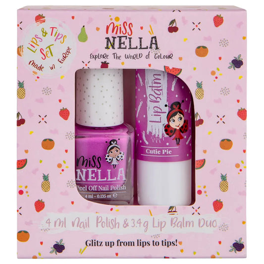 Miss Nella Cutie Pie Lip Balm & Nail Polish