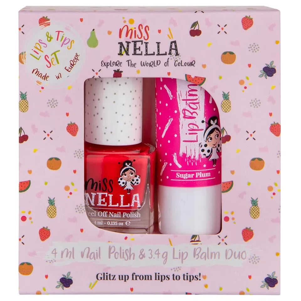 Miss Nella Sugar Plum Lip Balm & Nail Polish