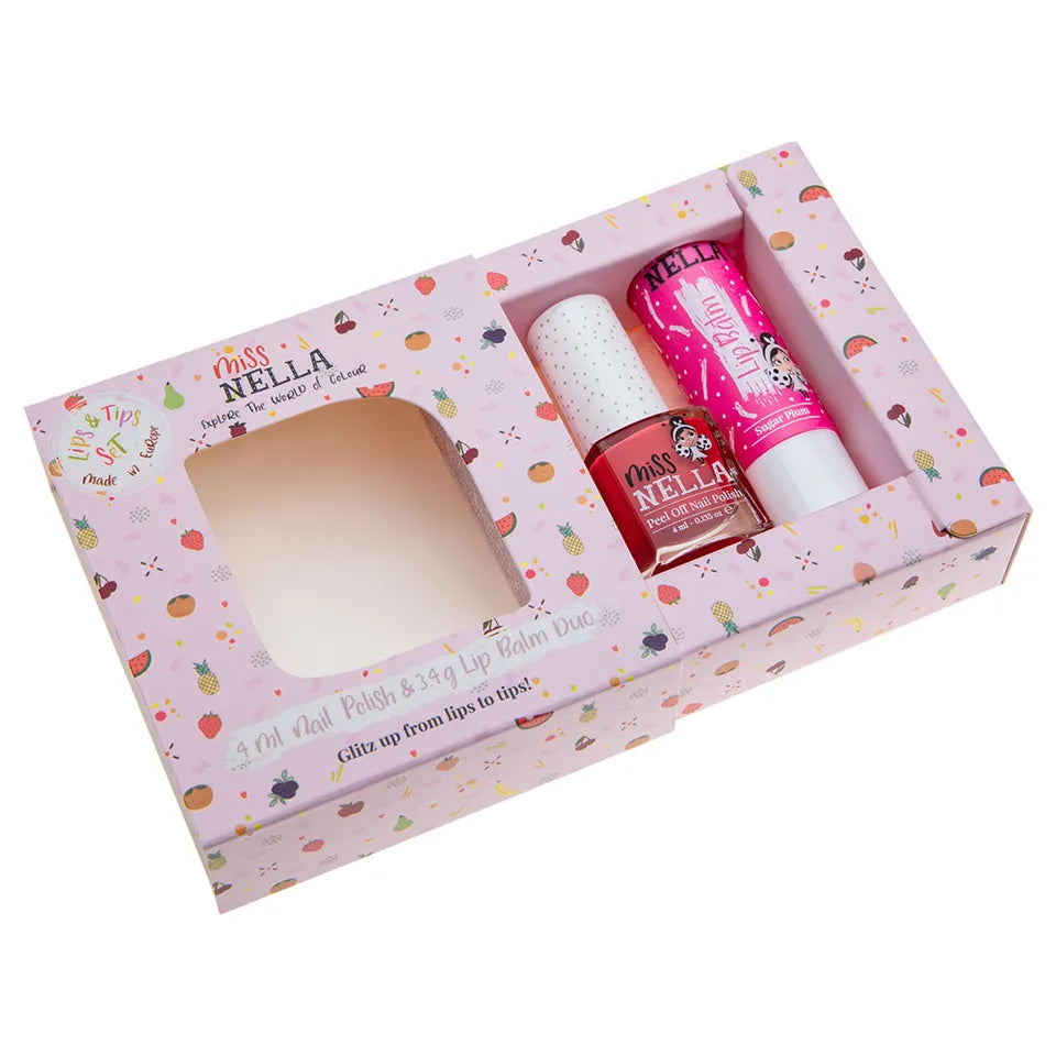 Miss Nella Sugar Plum Lip Balm & Nail Polish