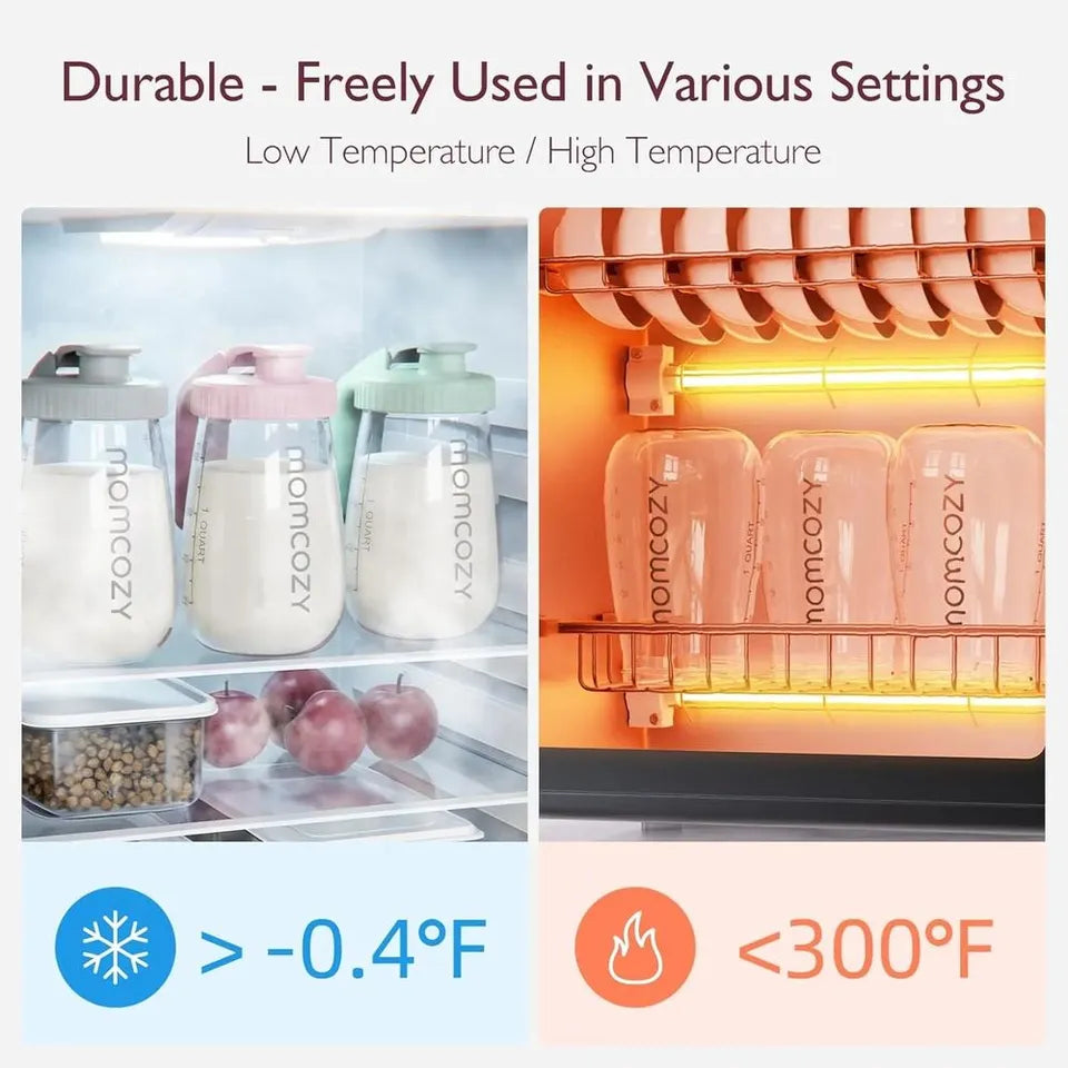 Momcozy Breast Milk Glass Storage Container 32oz