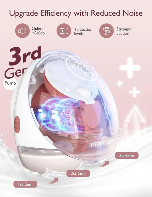 Momcozy Mobile Flow Hands-Free M9 Single Breast Pump
