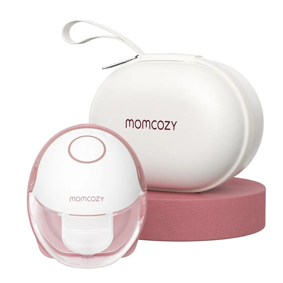 Momcozy Mobile Style Hands-Free Single Breast Pump M6 - Maroon