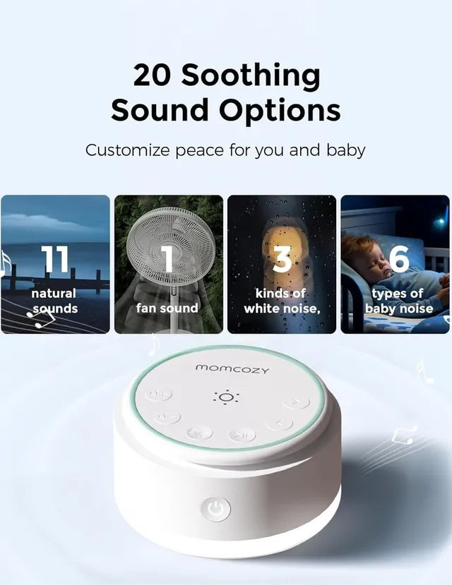 Momcozy White Noise Machine with LED