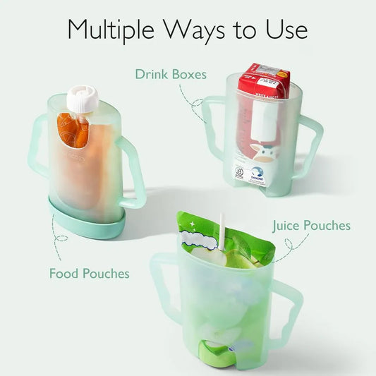 Momcozy Reusable Baby Food Pouches - Pack Of 10 - 207 ml