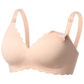 Momcozy Seamless Support Floral Nursing Bra - Oyster Pink