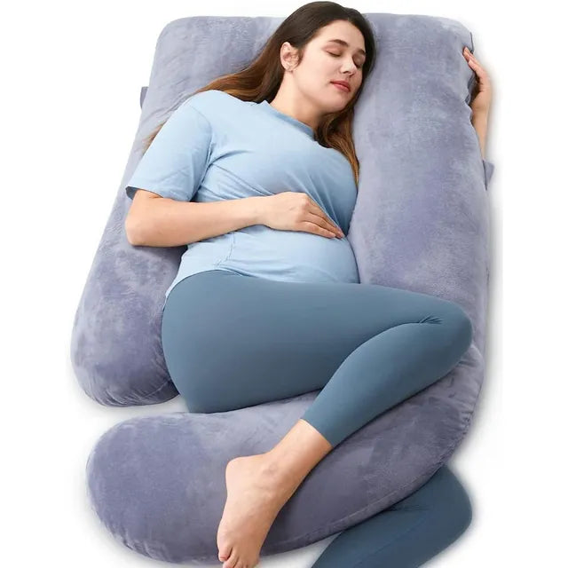 Momcozy U Shape Pregnancy Pillow - Grey