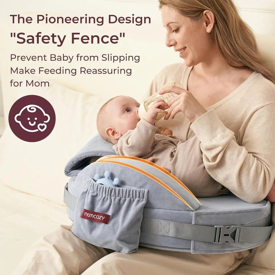 Momcozy CozyPro Memory Foam Nursing Pillow - Grey