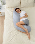 Momcozy J Shaped Maternity Body Pillow