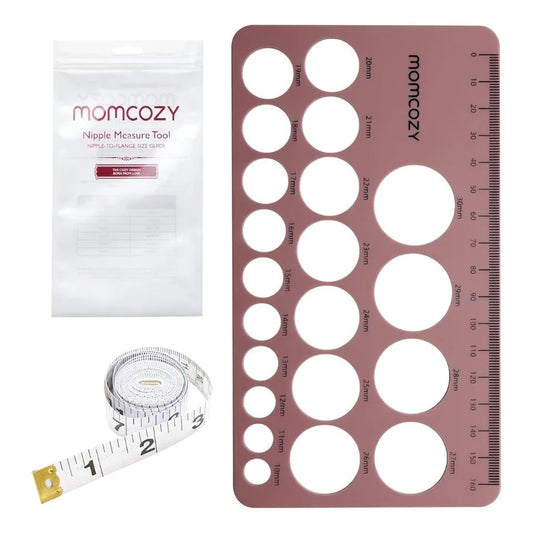 Momcozy Nipple Ruler for Flange Sizing - Maroon