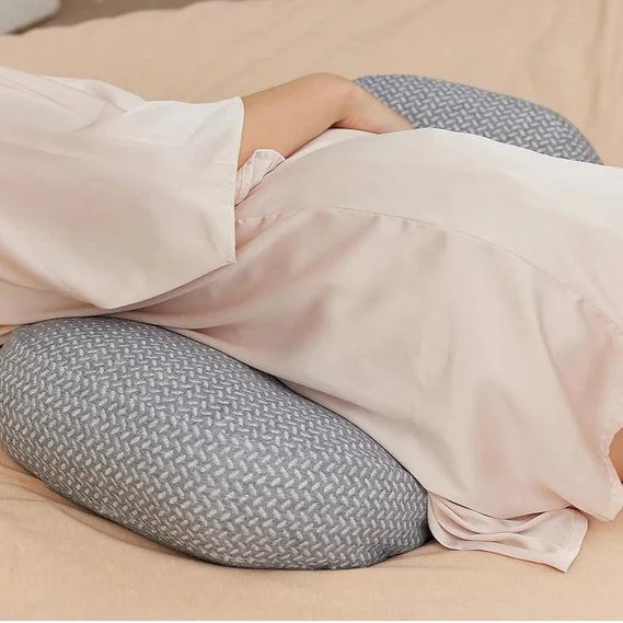 Momcozy Portable Maternity Pillow for Side Sleeper, Support for Back, Belly, Hips