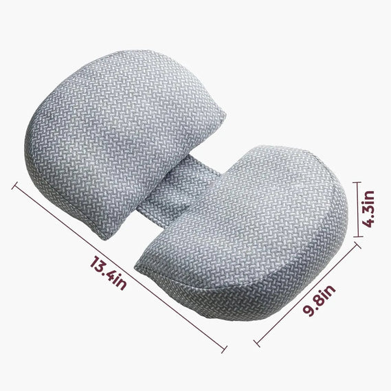 Momcozy Portable Maternity Pillow for Side Sleeper, Support for Back, Belly, Hips