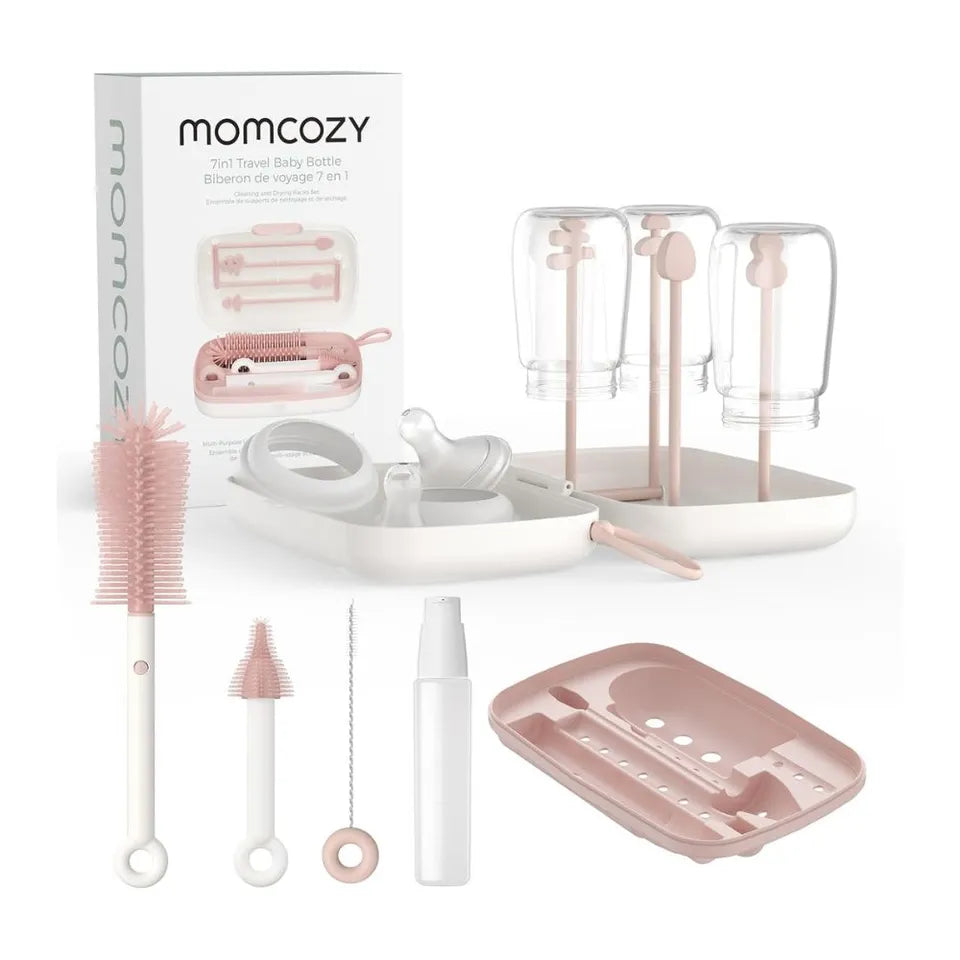 Momcozy 7 in 1 -Push-Press Design Bottle Brush Kit-Classic Style