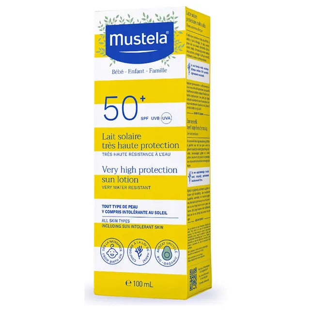 Mustela Sun Lotion SPF 50+ BeBe - Infant -Family 100ml