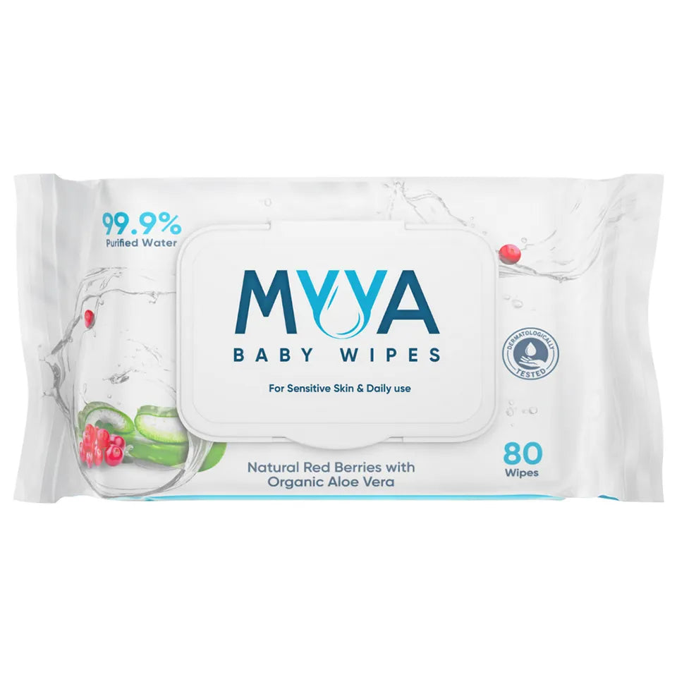 Myya Baby Wipes Single Pack - 80 wipes
