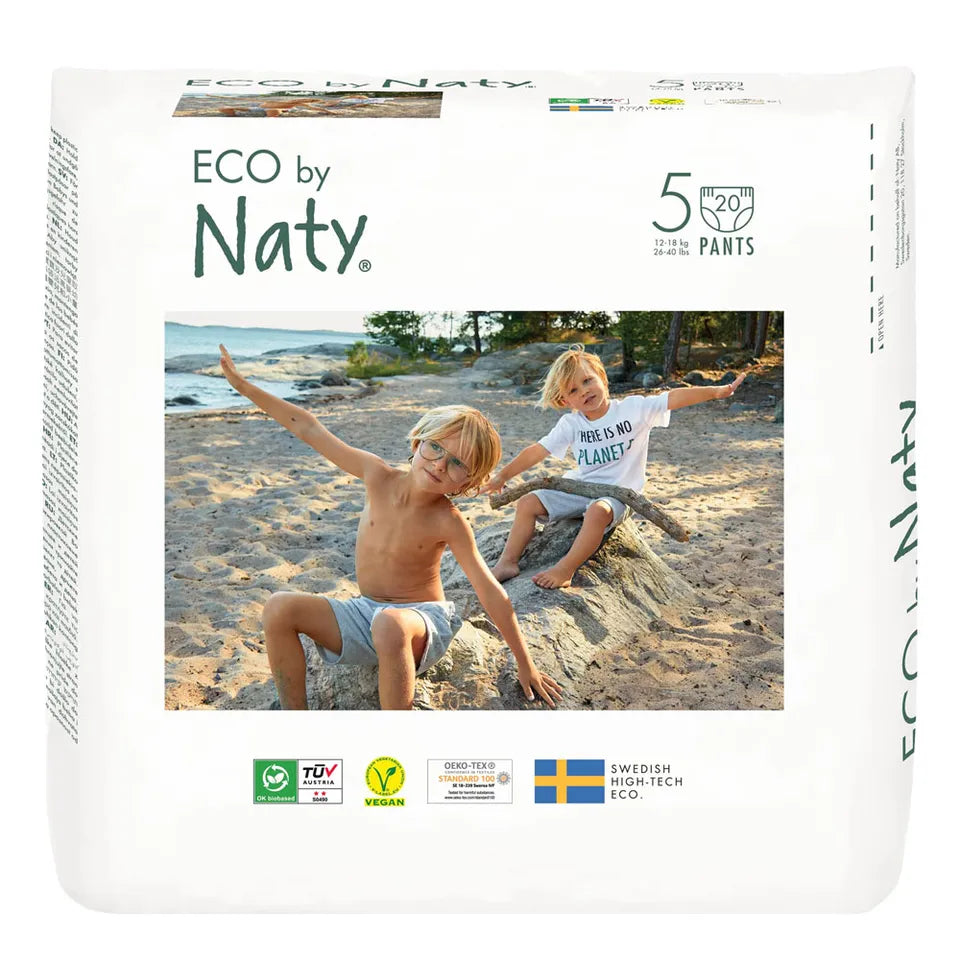 ECO BY NATY - Pull on Pants, size 5, 20 pieces (12-18 kg, 26-40 lbs)