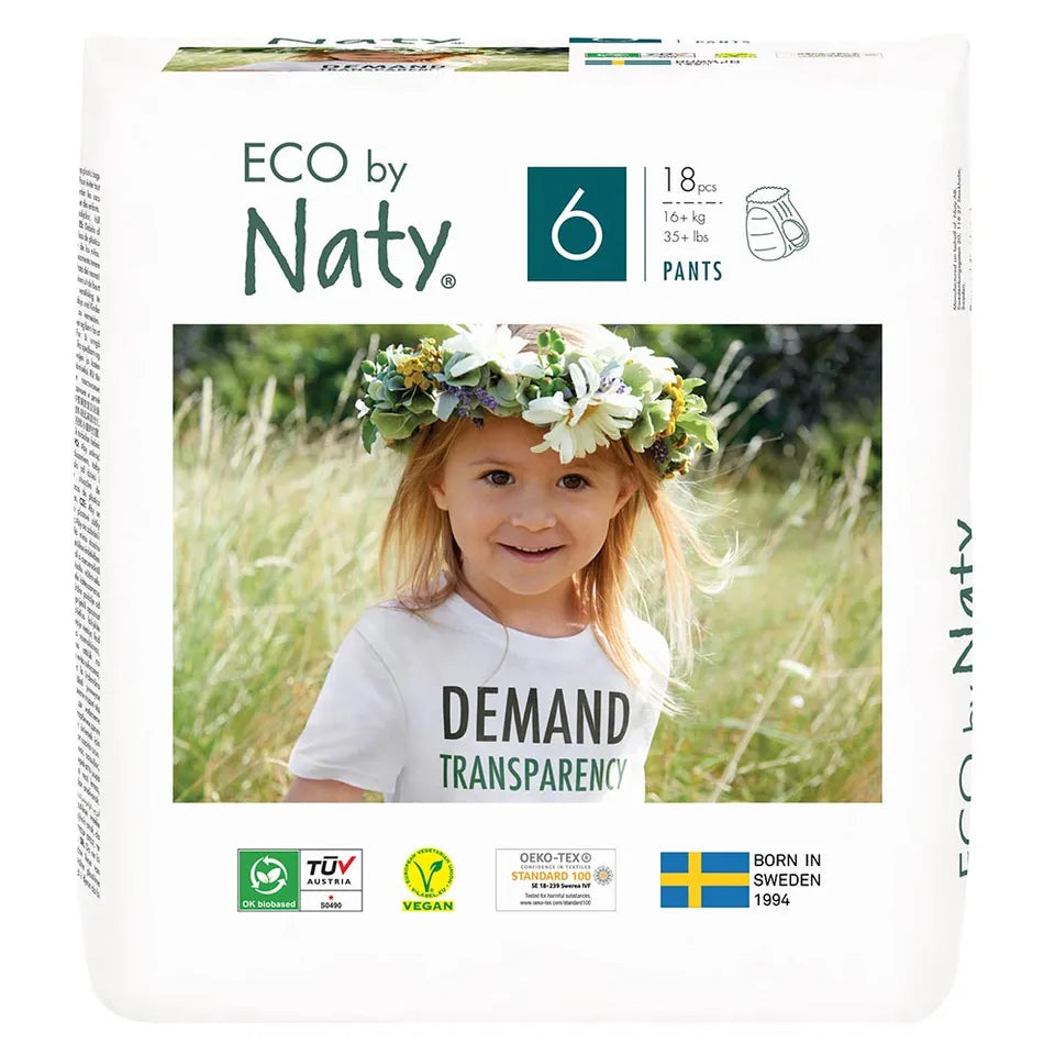 ECO BY NATY - Pull on Pants, size 6, 18 pieces ( +16kg, +35 lbs)