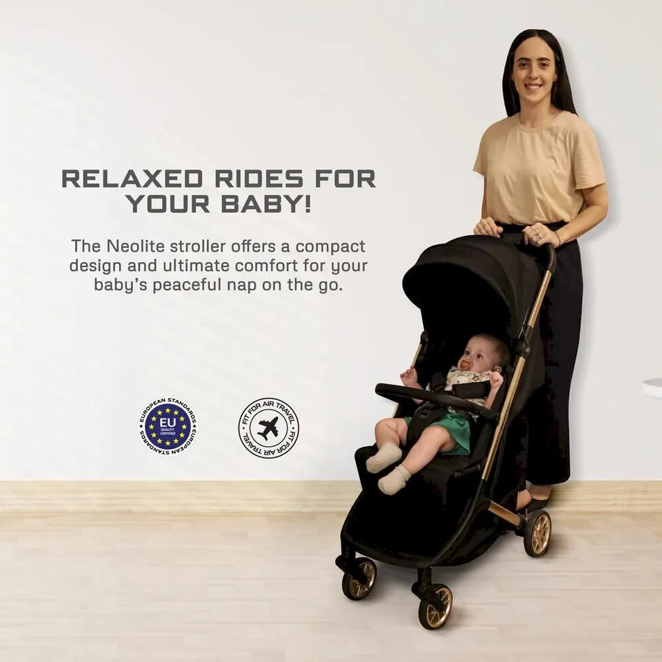 Neobreez Neolite Ultra-Lightweight Cabin Size Travel Stroller - Black