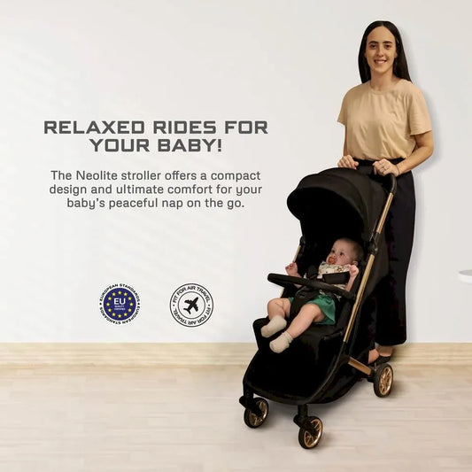 Neobreez Neolite Ultra-Lightweight Cabin Size Travel Stroller - Black