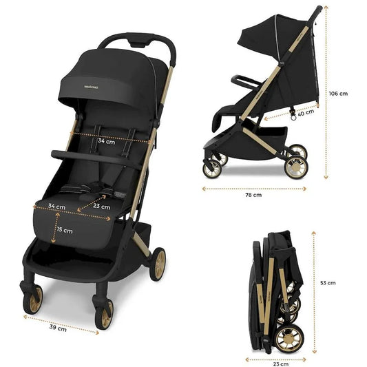Neobreez Neolite Ultra-Lightweight Cabin Size Travel Stroller - Black