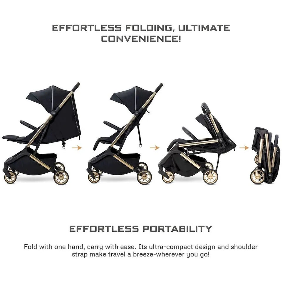 Neobreez Neolite Ultra-Lightweight Cabin Size Travel Stroller - Black