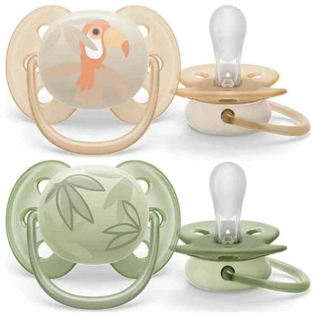 Philips Avent DC7 Baby Soother Soft 0-6M X2