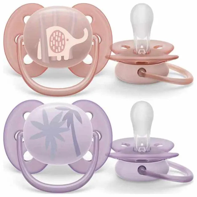 Philips Avent DC9 Baby Soother Soft 0-6M X2