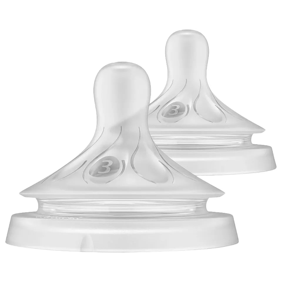 Philips Avent Natural 3.0 Thick Feed Feeding Teats - Pack of 2