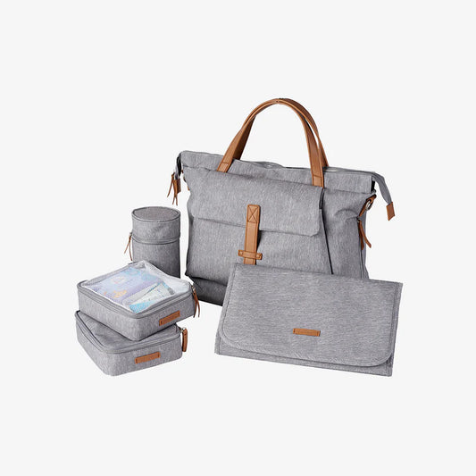 BabaBing Erin Tote Changing Bag - Grey