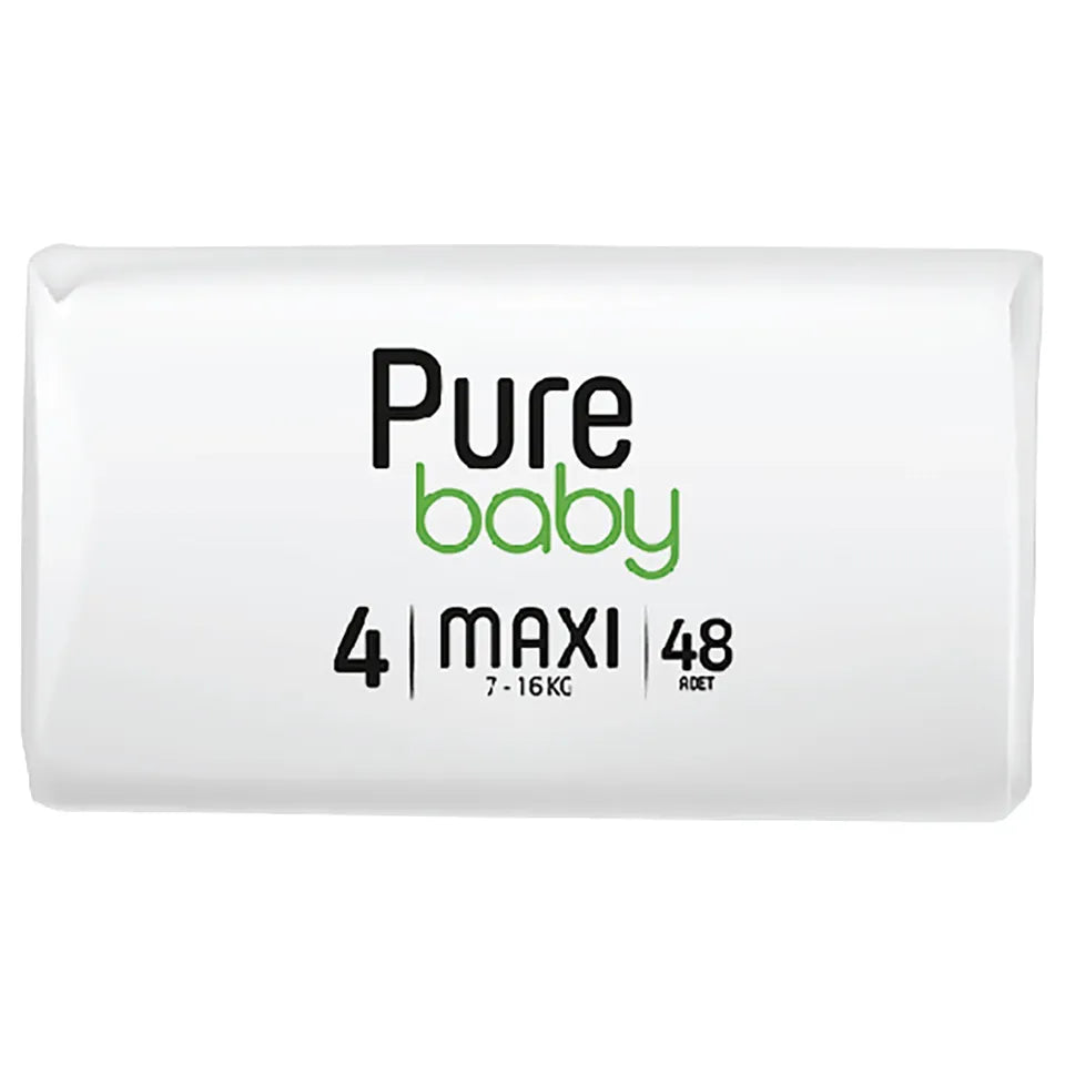 PURE BABY - ECO Training pants, Size 4, Maxi, 48 pieces (7-18kg)