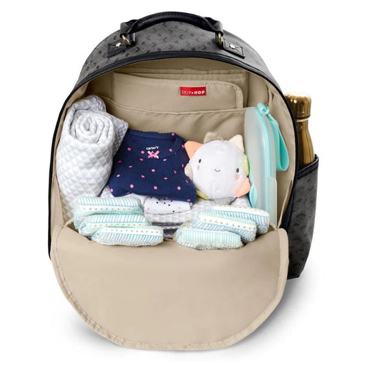 Skip Hop Deco Saffiano Backpack Interweaved Lines