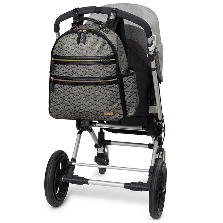 Skip Hop Deco Saffiano Backpack Interweaved Lines