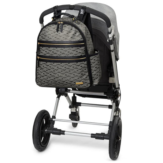 Skip Hop Deco Saffiano Backpack Interweaved Lines