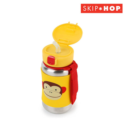 Skip Hop Zoo Stainless Steel Straw Bottle