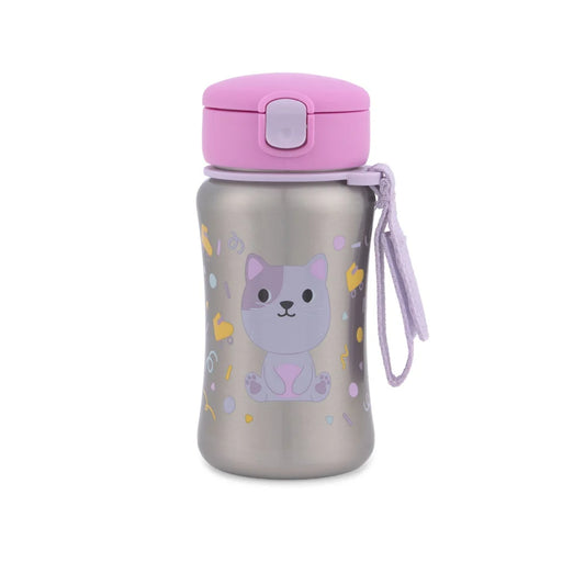 Skip Hop Besties Squad Stainless Steel Straw Bottle 350ml