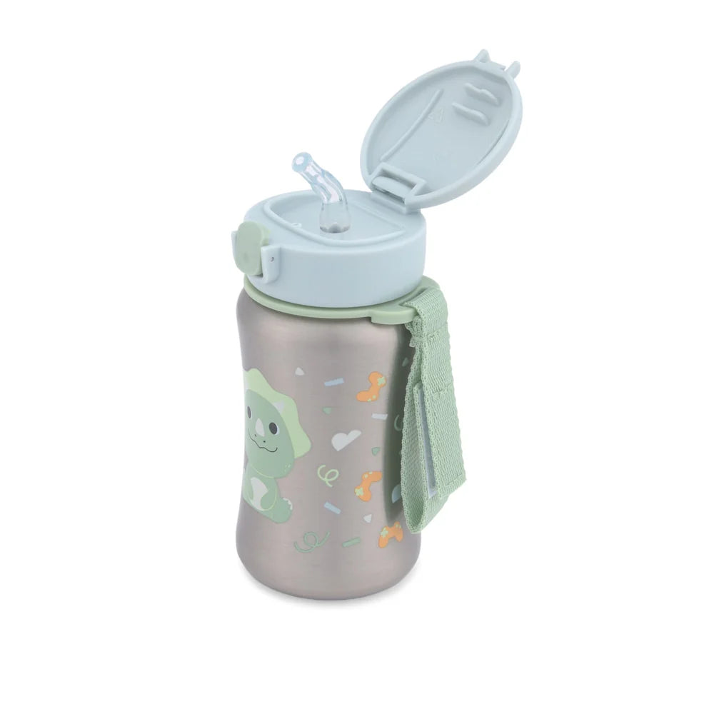 Skip Hop Besties Squad Stainless Steel Straw Bottle 350ml