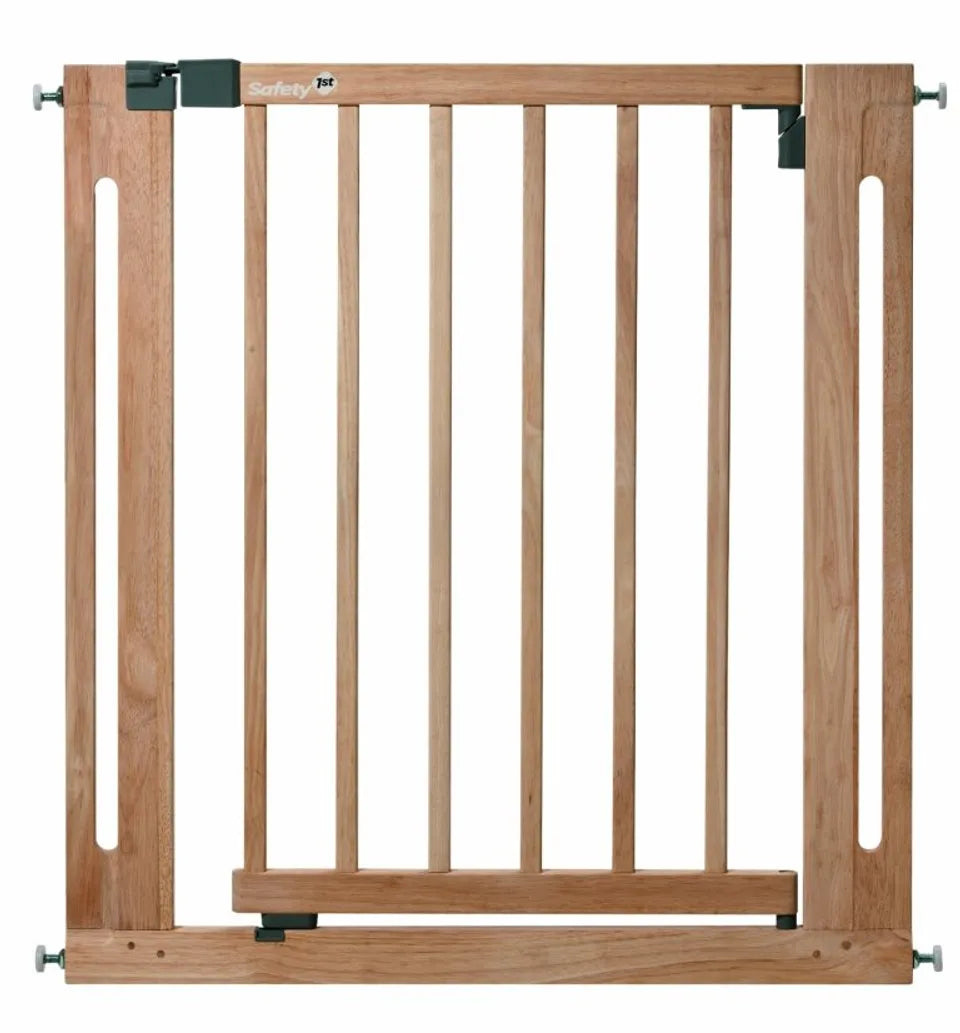 Safety 1st U-Pressure Fit Easy Close Wood Gate